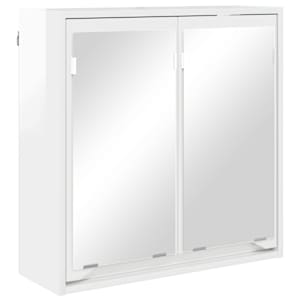 Koupelnová zrcadlová skříň Vysoce lesklá bílá 60 x 20 x 60 cm - obrázek 2