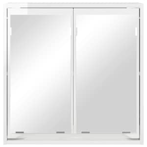 Koupelnová zrcadlová skříň Vysoce lesklá bílá 60 x 20 x 60 cm - obrázek 6