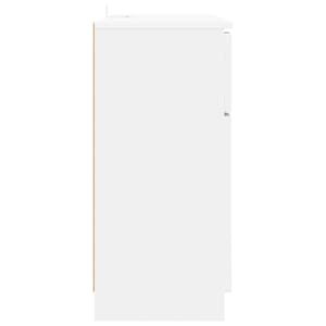 Servírovací skříň Bílá 100 x 30 x 65,6 kompozitní dřevo - obrázek 7