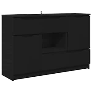Servírovací skříň Černá 100 x 30 x 65,6 kompozitní dřevo - obrázek 2