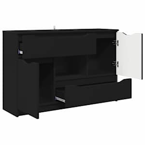 Servírovací skříň Černá 100 x 30 x 65,6 kompozitní dřevo - obrázek 5