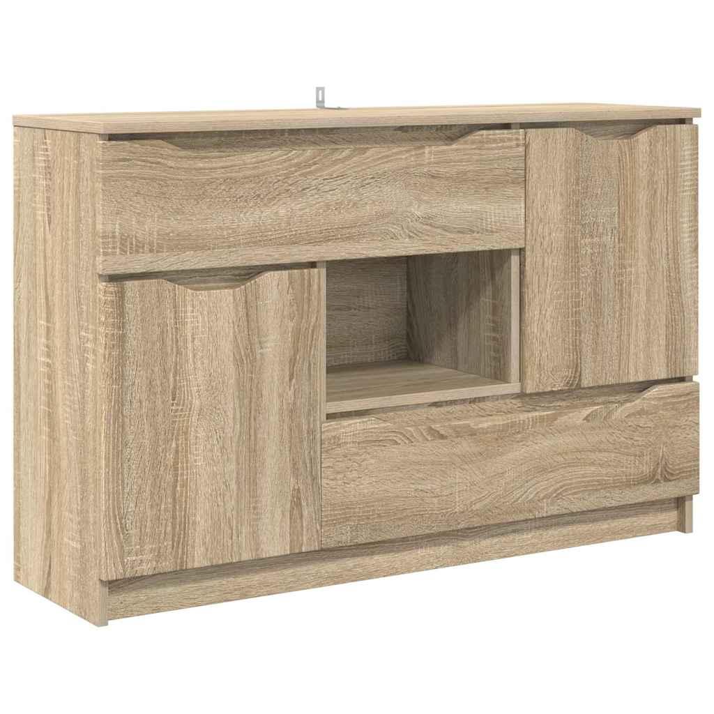 Thumbnail - vidaXL Sideboard Sonoma-Eiche 100 x 30 x 65,6 Holzwerkstoff