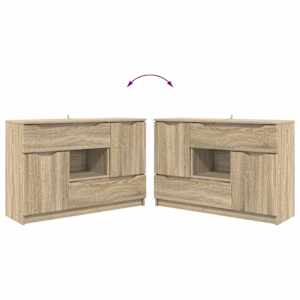 Servírovací skříň Sonoma dub 100 x 30 x 65,6 kompozitní dřevo - obrázek 12