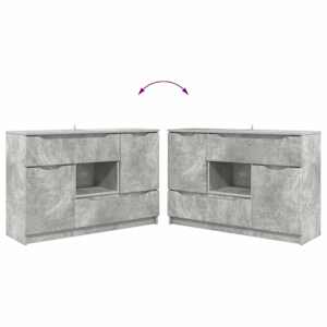 Servírovací skříň se zásuvkou Betonově šedá 100 x 30 x 65,6 - obrázek 12