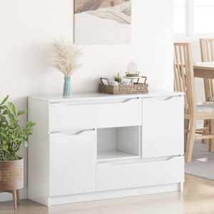 Servírovací skříň Vysoce lesklá bílá 100 x 30 x 65,6 - obrázek 4