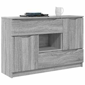 Servírovací skříň Šedá Sonoma 100 x 30 x 65,6 kompozitní dřevo - obrázek 3