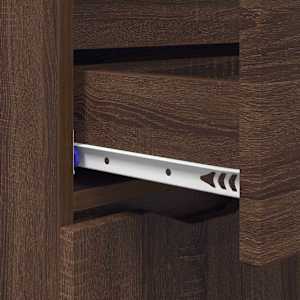 Servírovací skříň Hnědý dub 100 x 30 x 65,6 kompozitní dřevo - obrázek 10
