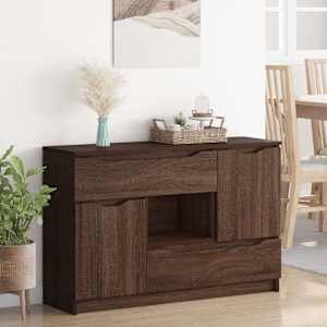 Servírovací skříň Hnědý dub 100 x 30 x 65,6 kompozitní dřevo - obrázek 4