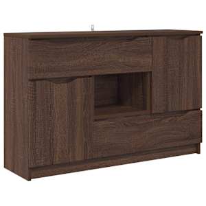 Servírovací skříň Hnědý dub 100 x 30 x 65,6 kompozitní dřevo - obrázek 2