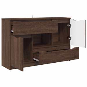 Servírovací skříň Hnědý dub 100 x 30 x 65,6 kompozitní dřevo - obrázek 5