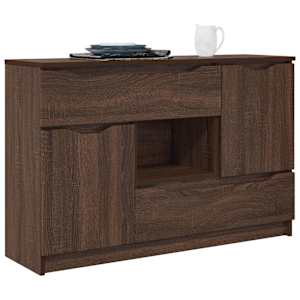 Servírovací skříň Hnědý dub 100 x 30 x 65,6 kompozitní dřevo - obrázek 3