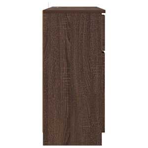 Servírovací skříň Hnědý dub 100 x 30 x 65,6 kompozitní dřevo - obrázek 7