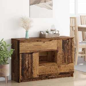 Servírovací skříň Staré dřevo 100 x 30 x 65,6 kompozitní dřevo - obrázek 4