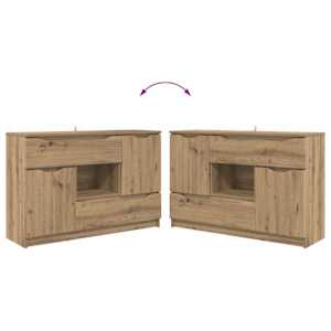 Servírovací skříň Artisanový dub 100 x 30 x 65,6 - obrázek 12