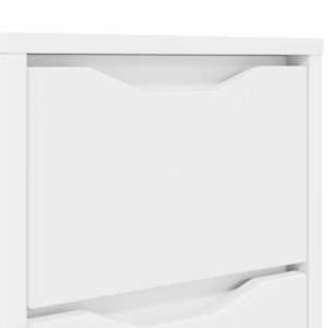 Noční stolky 2 pcs Bílá 30,5 x 30 x 43 cm kompozitní dřevo - obrázek 10