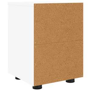 Noční stolky 2 pcs Bílá 30,5 x 30 x 43 cm kompozitní dřevo - obrázek 8