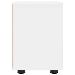 Noční stolky 2 pcs Bílá 30,5 x 30 x 43 cm kompozitní dřevo - obrázek 7