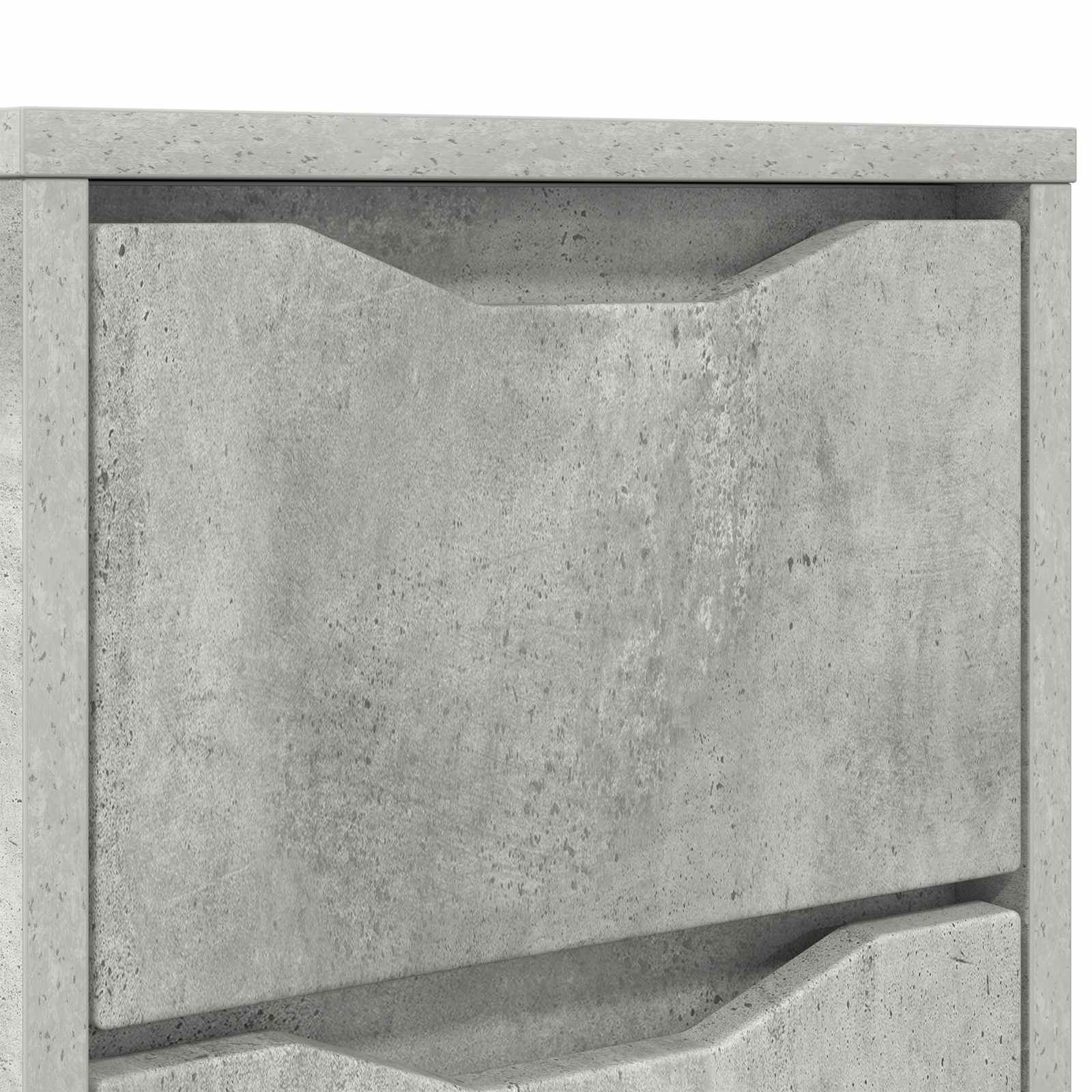 Nočna omarica Betonsko siva 30,5 x 30 x 43 cm Konstruiran les - slika 10