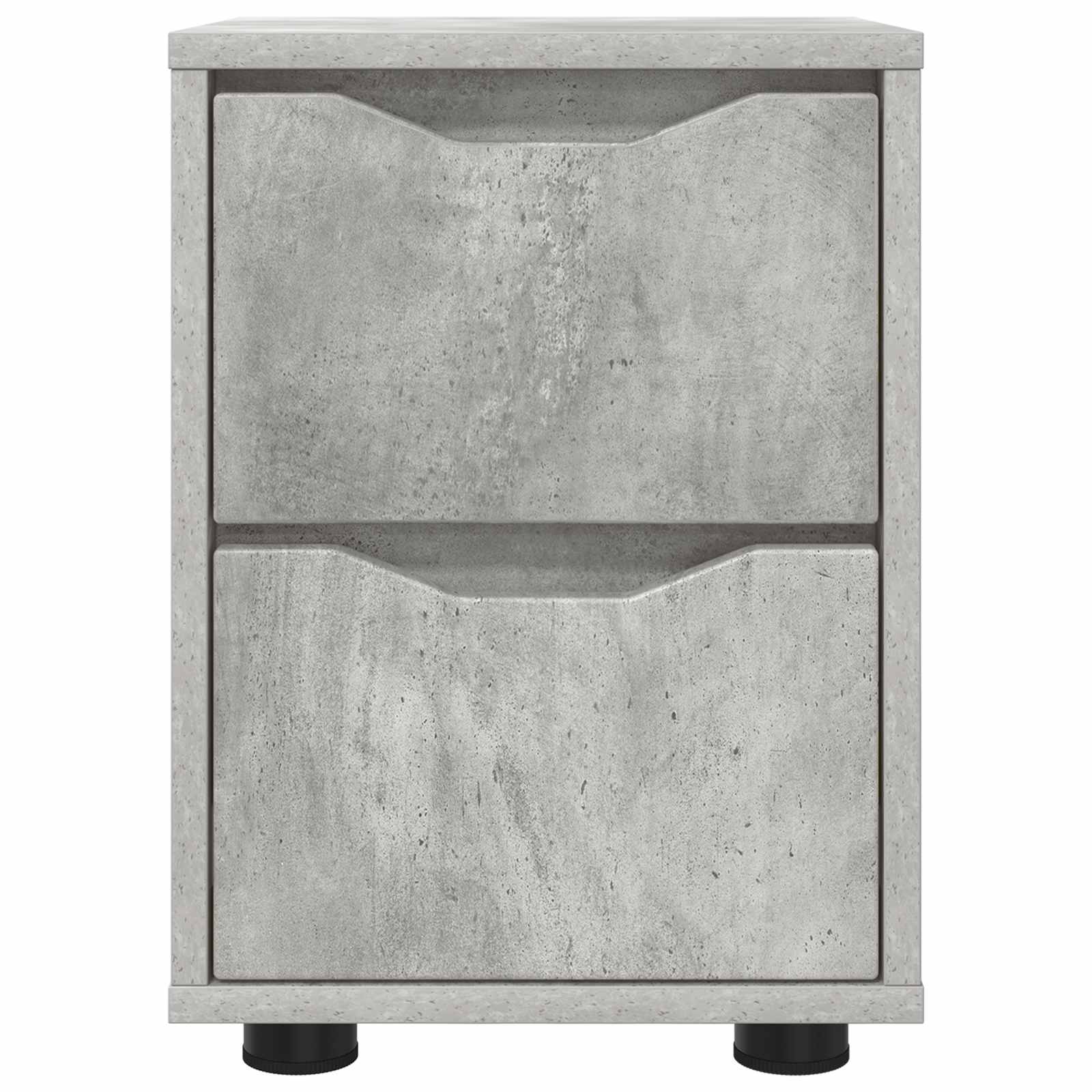 Nočna omarica Betonsko siva 30,5 x 30 x 43 cm Konstruiran les - slika 6