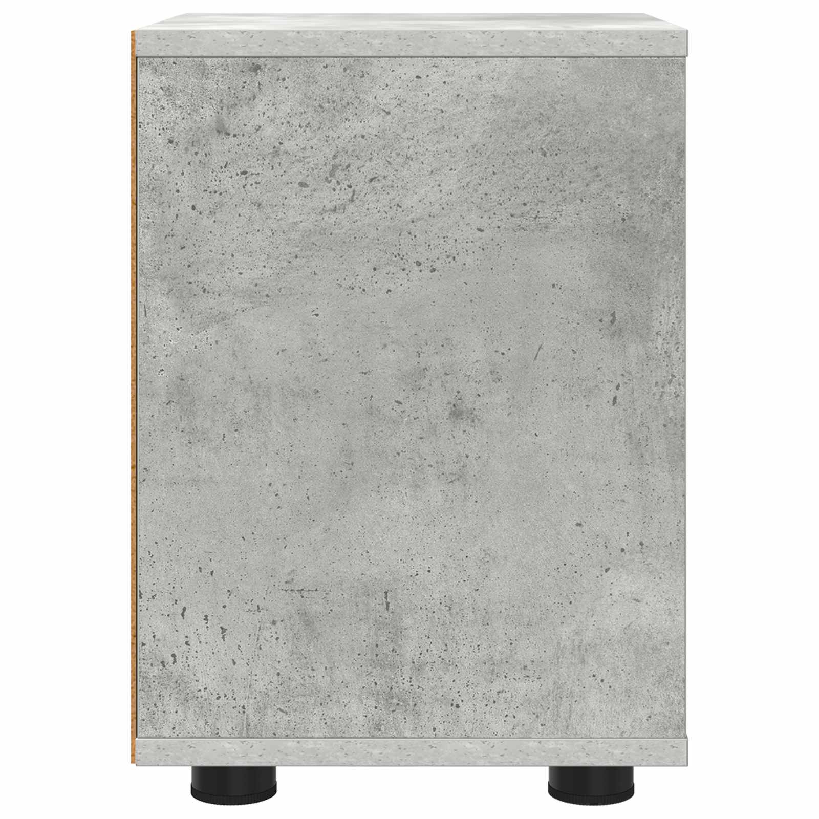 Nočna omarica Betonsko siva 30,5 x 30 x 43 cm Konstruiran les - slika 7