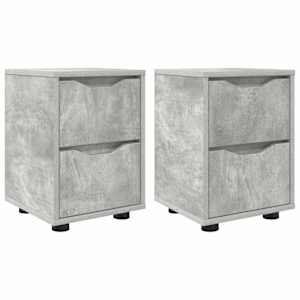 Noční stolky se zásuvkou 2 pcs Betonově šedá 30,5 x 30 x 43 cm - obrázek 2