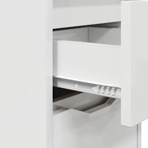 Noční stolky 2 pcs Vysoce lesklá bílá 30,5 x 30 x 43 cm - obrázek 9