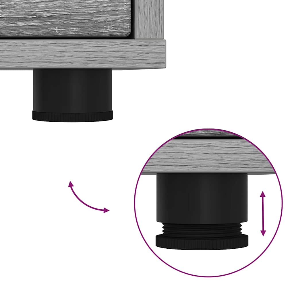 Κομοδίνα με συρτάρι 2 pcs Γκρίζο Σονομα 30,5 x 30 x 43 εκ - Image 11