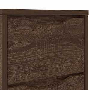 Noční stolky 2 pcs Hnědý dub 30,5 x 30 x 43 cm kompozitní dřevo - obrázek 10