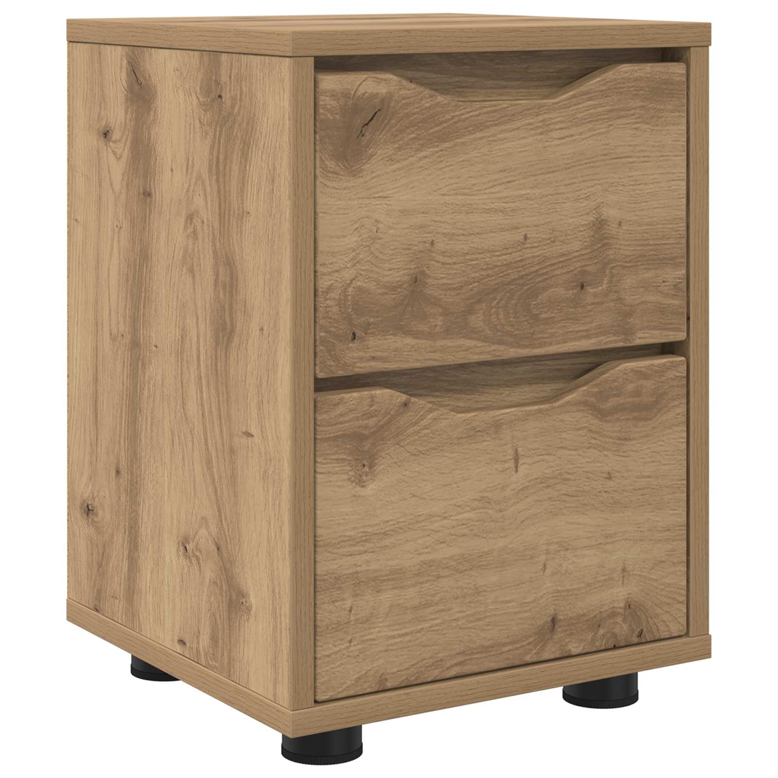VidaXL Nachtkastje Artisan Eiken 30.5 X 30 X 43 Cm Bewerkt Hout