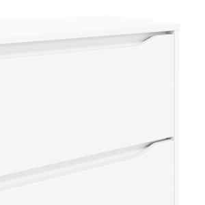 Omarica za shranjevanje Bela 80 x 48 x 57 cm Konstruiran les - slika 12