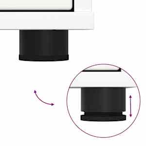 Omarica za shranjevanje Bela 80 x 48 x 57 cm Konstruiran les - slika 13