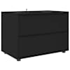 vidaXL Hoiukapp 80 x 48 x 57 cm Tehispuit Must