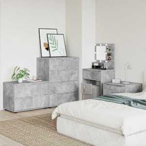 Omarica za shranjevanje Betonsko siva 80 x 48 x 57 cm - slika 4