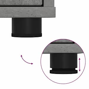 Omarica za shranjevanje Betonsko siva 80 x 48 x 57 cm - slika 13