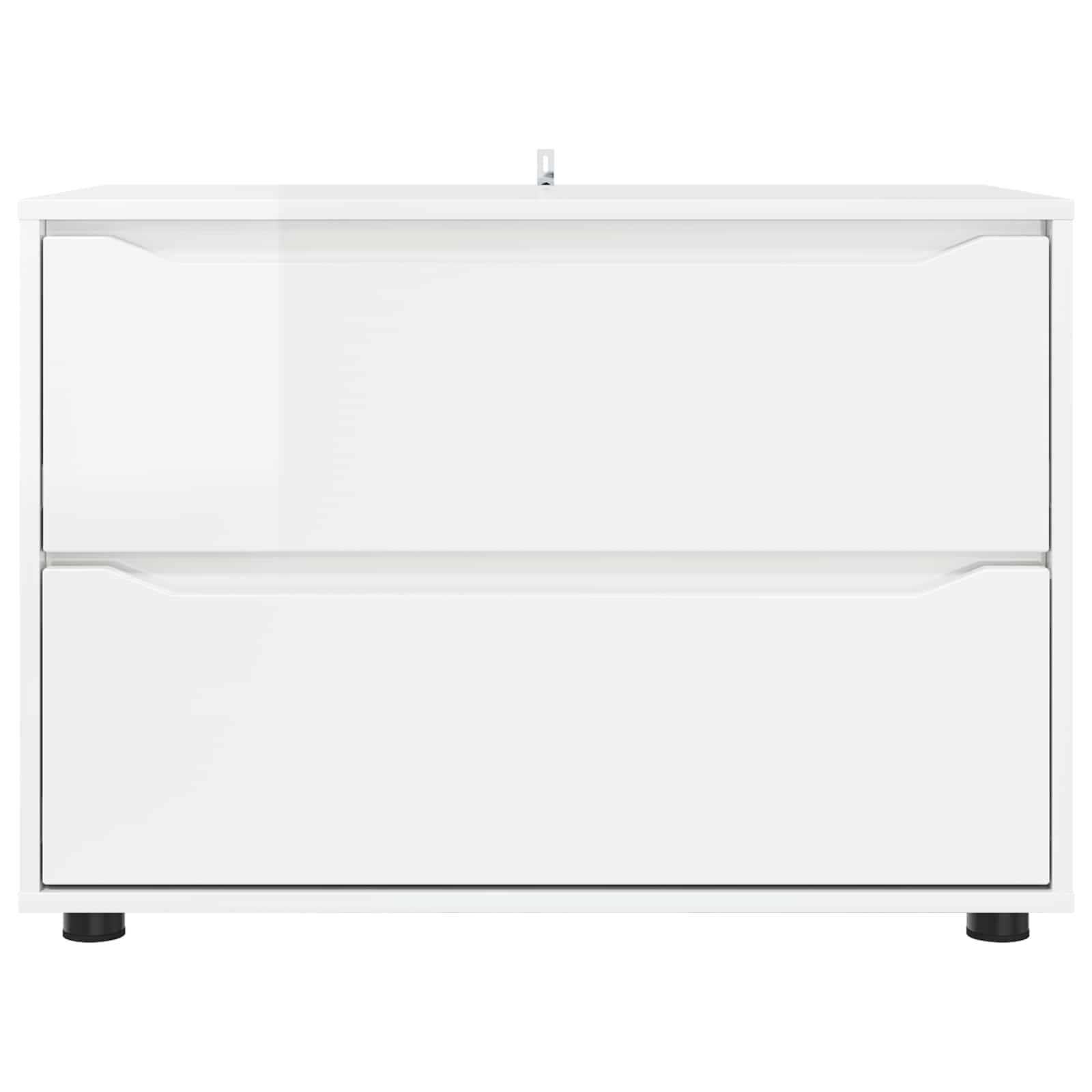Säilytyskaappi Korkean kiillon valkoinen 80 x 48 x 57 cm - Image 8