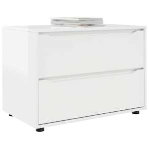 Omarica za shranjevanje Visok sijaj bela 80 x 48 x 57 cm - slika 3