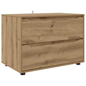 Úložná skříňka Artisanový dub 80 x 48 x 57 cm kompozitní dřevo - obrázek 2