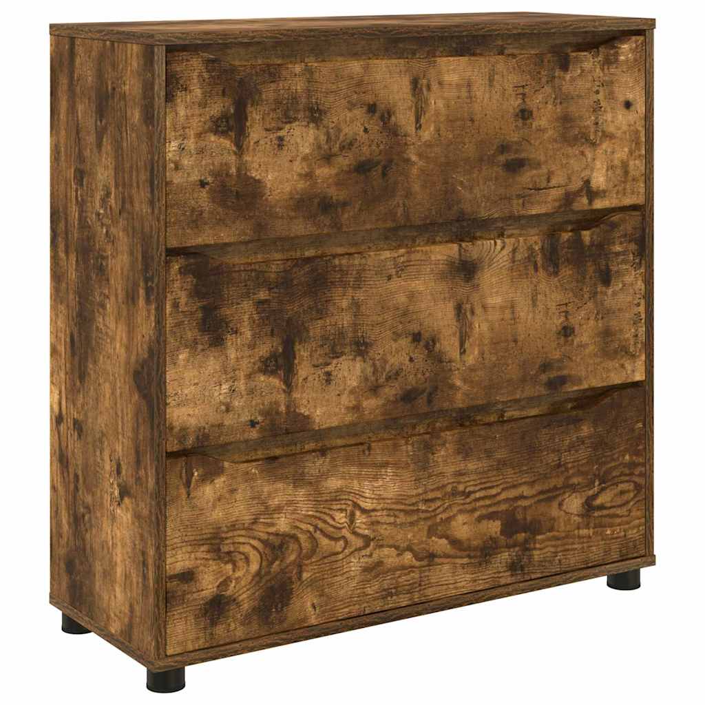 Thumbnail - vidaXL Aufbewahrungsschrank Geräucherte Eiche 80 x 31 x 81 cm