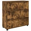 vidaXL Hoiukapp 80 x 31 x 81 cm Tehispuit Suitsetatud tamm