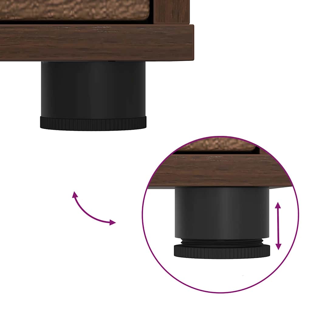 Omarica za shranjevanje Rjav hrast 80 x 31 x 81 cm - slika 13