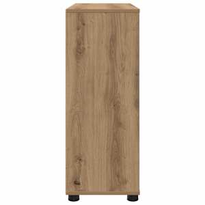 Úložná skříňka 80 x 31 x 81 cm kompozitní dřevo Artisanový dub - obrázek 9