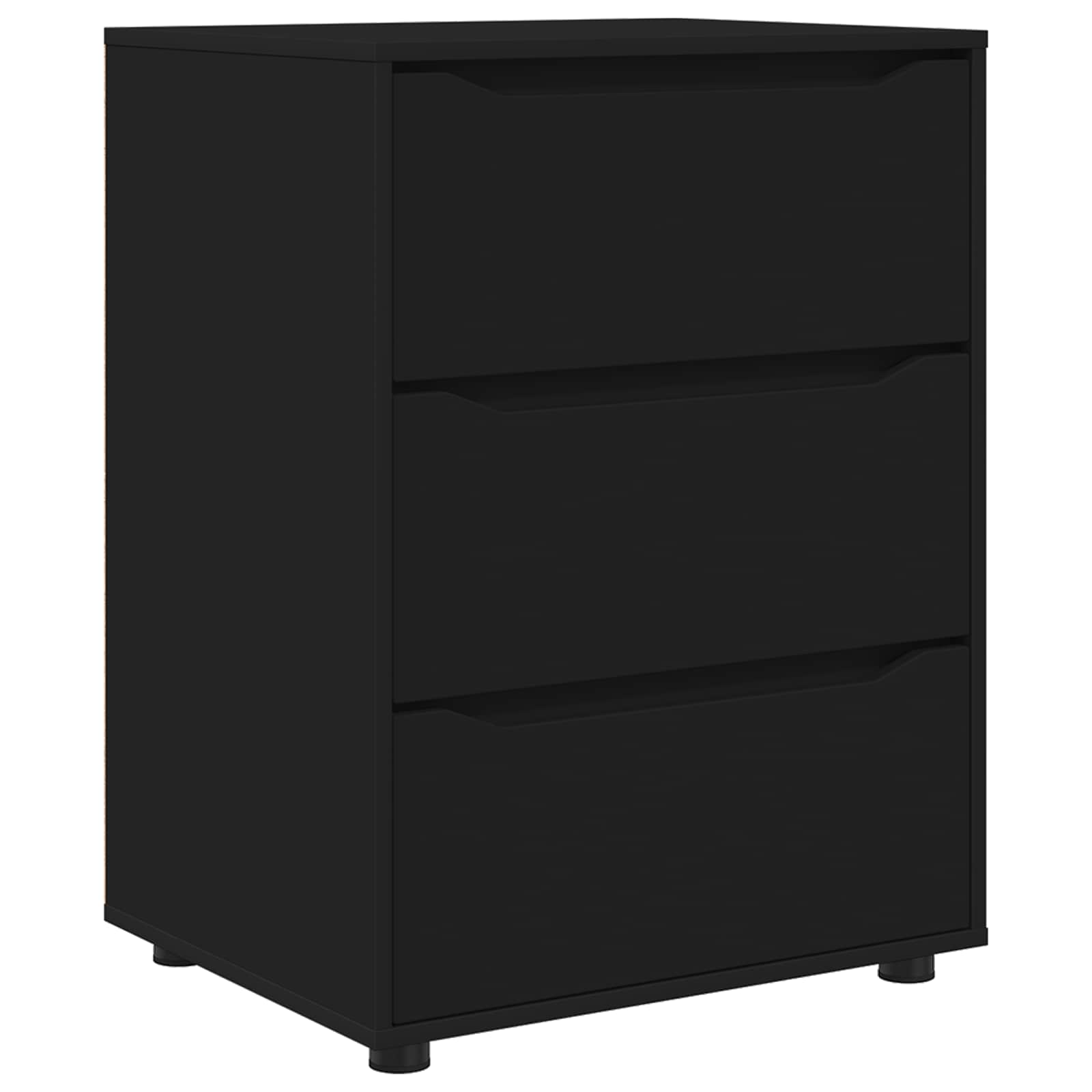 Ντουλάπι αποθήκευσης 60 x 48 x 81 εκ Επεξεργασμένο Ξύλο Μαύρο - Image 2