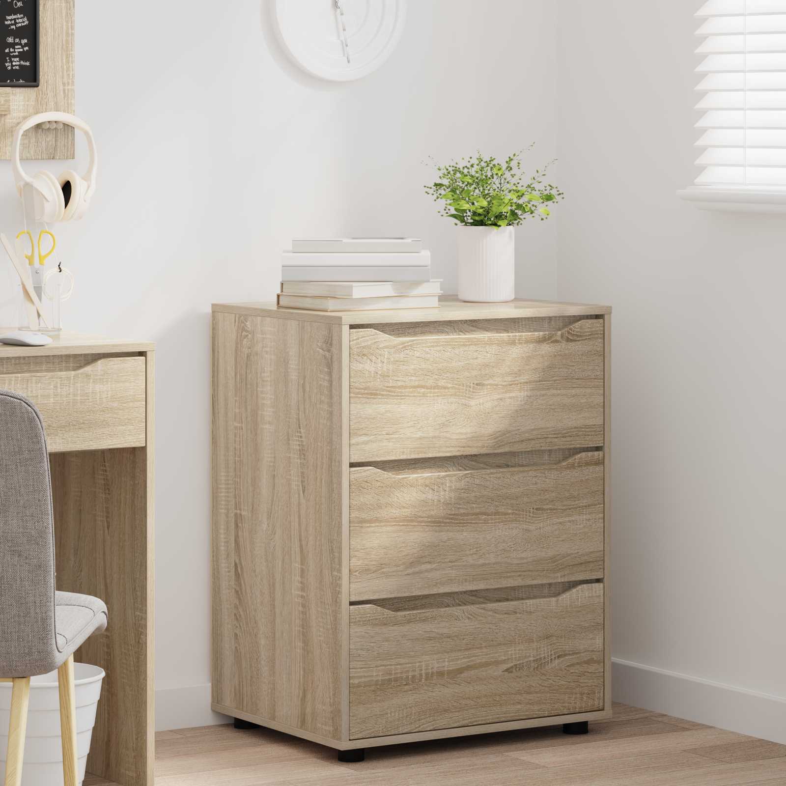 Aufbewahrungsschrank 60 x 48 x 81 cm Holzwerkstoff Sonoma-Eiche – Ansicht 5