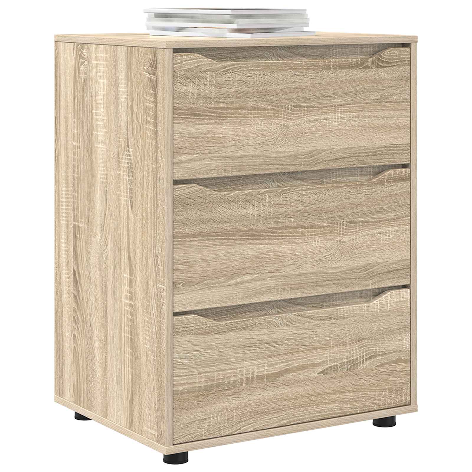 Aufbewahrungsschrank 60 x 48 x 81 cm Holzwerkstoff Sonoma-Eiche – Ansicht 3