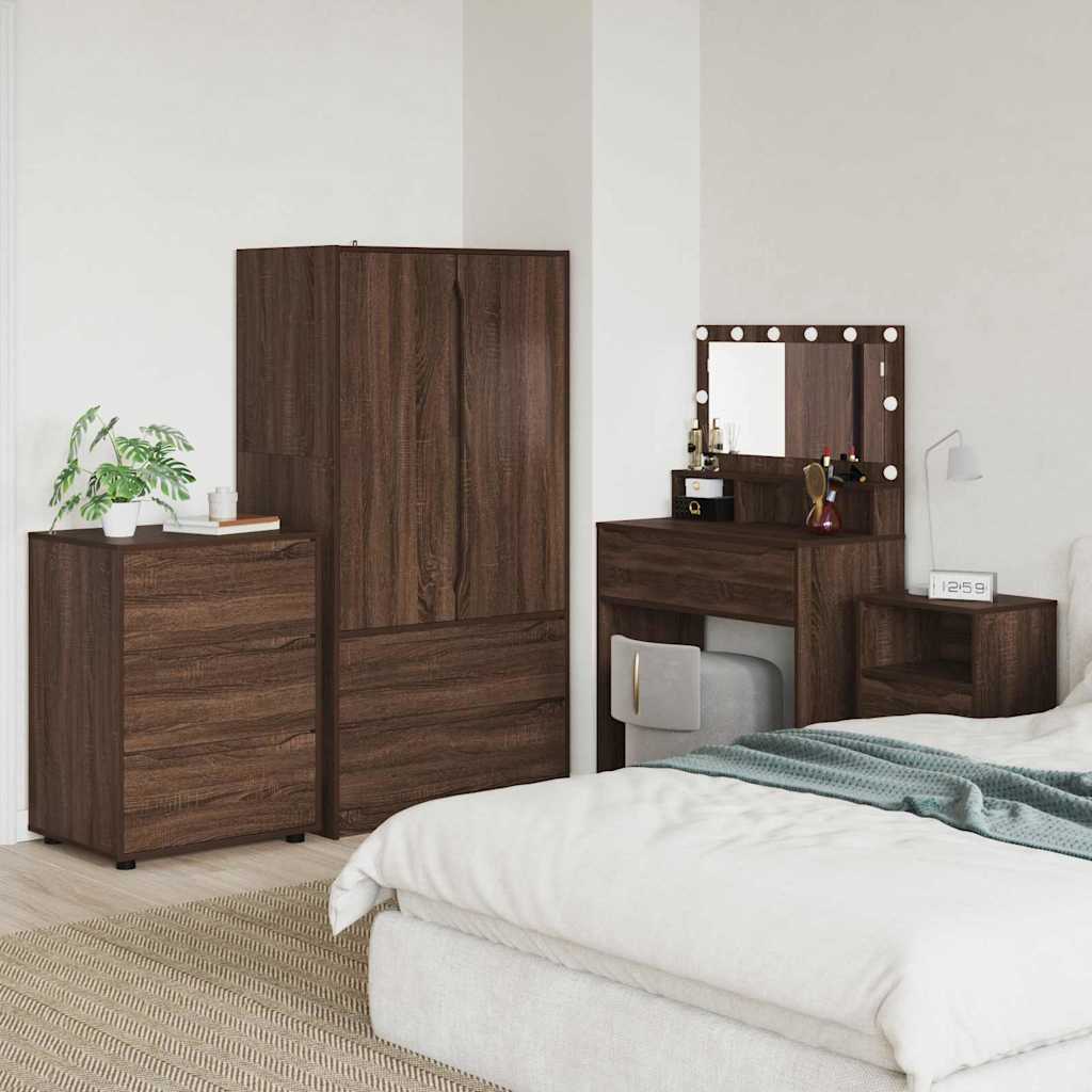 Mobilă și Mobilier - Dulap de depozitare Stejar închis 60 x 48 x 81 cm Lemn compozit