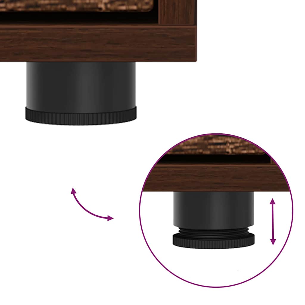 Omarica za shranjevanje Rjav hrast 60 x 48 x 81 cm - slika 13