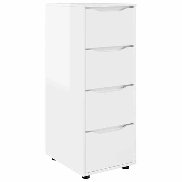vidaXL Hoiukapp 40 x 48 x 105 cm Tehispuit Kergelt l&auml;ikiv valge