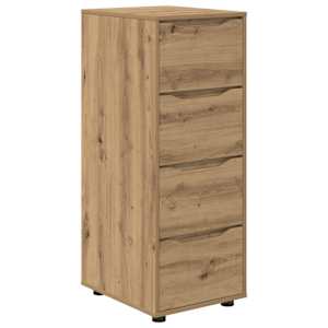 Úložná skříňka 40 x 48 x 105 cm kompozitní dřevo Artisanový dub - obrázek 2