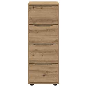 Úložná skříňka 40 x 48 x 105 cm kompozitní dřevo Artisanový dub - obrázek 8