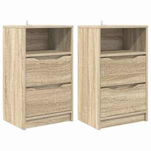 Noční stolky 2 pcs Sonoma dub 40 x 30 x 467 cm kompozitní dřevo - obrázek 2